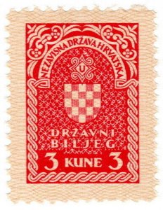 (I.B) Croatia Revenue : Duty Stamp 3K