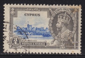 Cyprus 136 King George V Sliver Jubilee Issue 1935