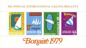 Netherlands Antilles 1979 12th Intl. Sailing Regatta, Miniature Sheet [Mint]