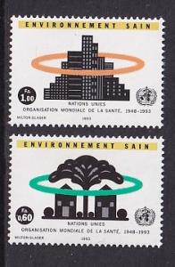 United Nations Geneva  #232-233  MNH  1993  healthy environment