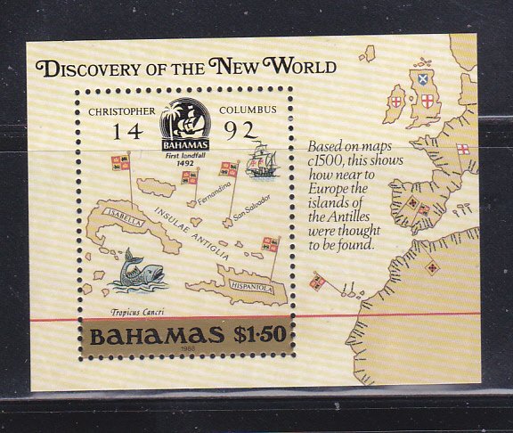Bahamas 644 MNH Discovery of America (D)