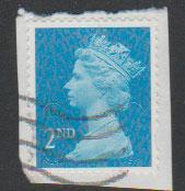 GB QE II Machin SG U2957 - 2nd brt blue -  M14L - Source  none