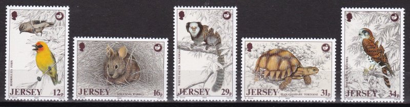 Jersey, Fauna, Animals, Reptiles, Birds MNH / 1988