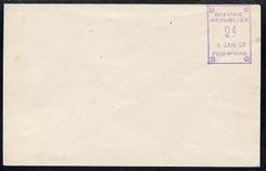 South Africa - New Republic 1887 2d postal stationery env...
