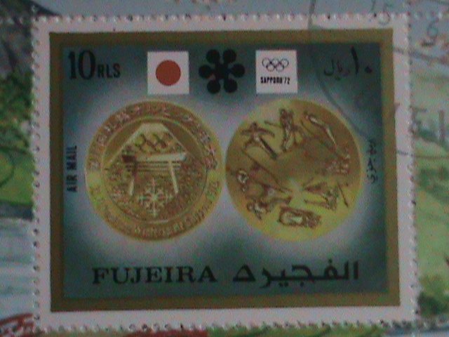 1972 FUJEIRA : JAPAN SAPPORO'72 OLYMPIC S/S MNH