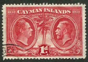 Cayman Islands SC# 71 King William IV & King George V 1d used  SCV $15.00