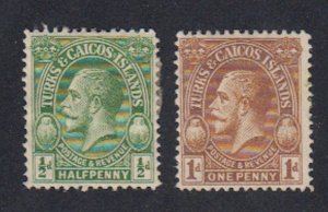 Turks & Caicos - 1928 - SC 60-61 - HR