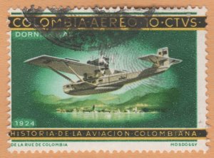 AIRMAIL STAMP FROM COLOMBIA 1965. SCOTT # C472. USED. # 2