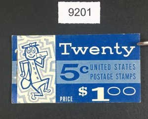 US # BK114 #1213c SLOGAN 2 TAGGED COMPLETE UNEXPLODED BOOKLET $240 LOT #C 9201