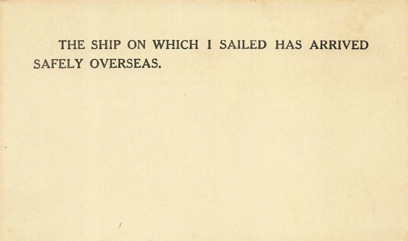 RED CROSS SAILORS' MAIL POST CARD