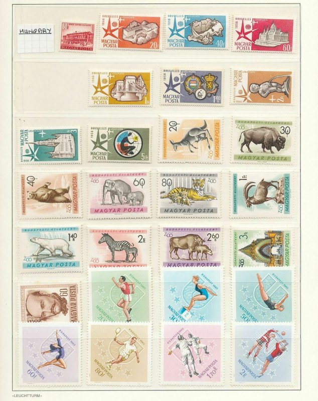 HUNGARY Vatican Swiss Ukraine Suriname Wildlife MNH (Appx 130+Stamps)(W980