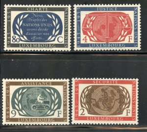Luxembourg # 306-09, Mint Hinge.