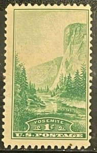 Scott 740 1¢ El Capitan, Yosemite Single Stamp MNH OG - Lot 14