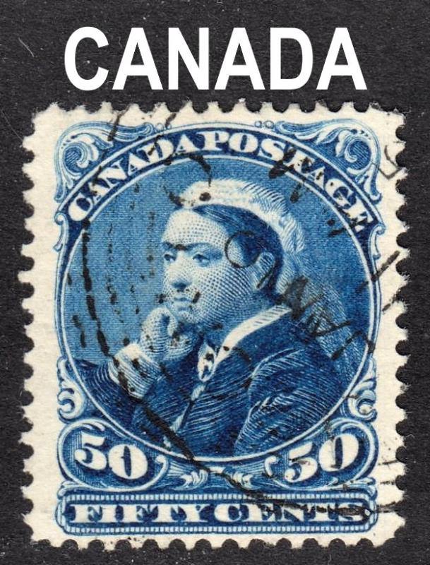 Canada Scott 47 F to VF used with a light unobtrusive cancel.