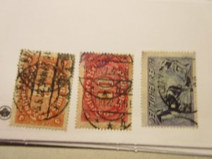 GERMANY Scott 194, 195, 196, USED Cat $7.50