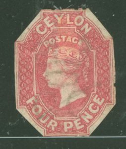 Ceylon #50c Used Single