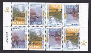 Albania   #2729a-2730a   MNH  2004  Europa  booklet pane