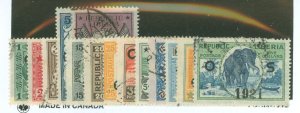 Liberia #O127-O140 Used Single (Complete Set)