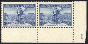 Australia SG160 3d Plate Pair U/M