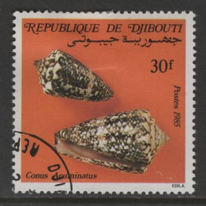 Djibouti 605 Conus Acuminatus 1985