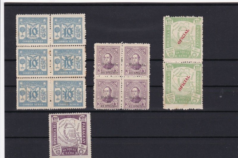 paraguay mint never hinged officials stamps  ref r11554 