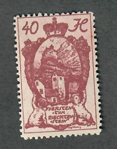 Liechtenstein #38 Mint Hinged single