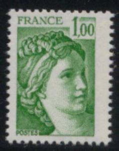 France 1978 Sc 1571 Sabine David Portrait Art Stamp MNH