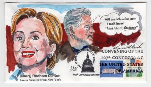 US Convenening of 107th Congress Wild Horse Hand Bill & Hillary HP Cover