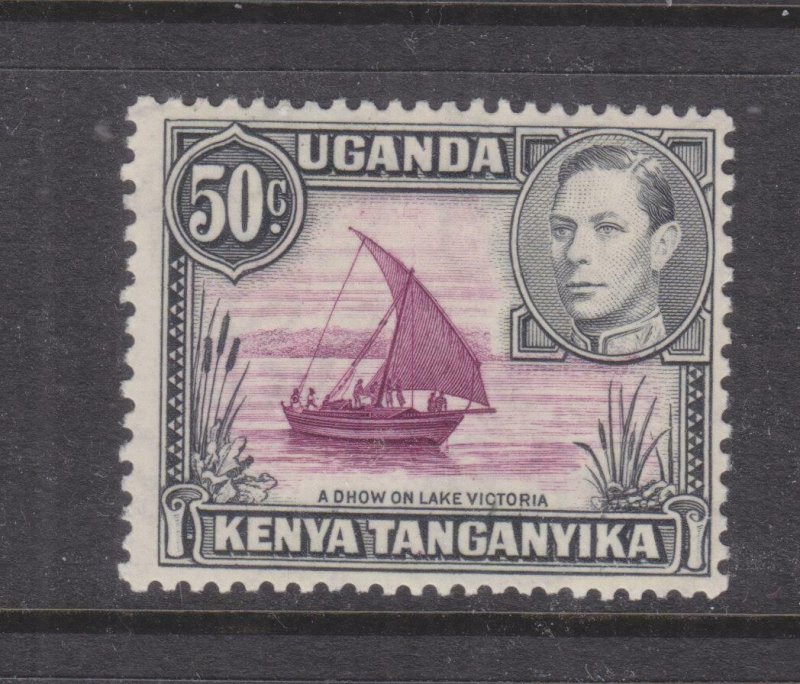 KENYA, UGANDA & TANGANYIKA, 1938 KGV, 13 x 11 3/4. 50c., lhm., gum toning.