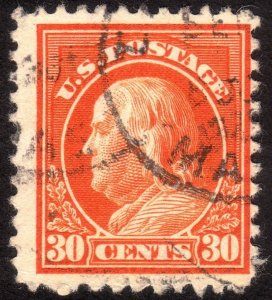 1917, US 30c, Benjamin Franklin, Used, Sc 516