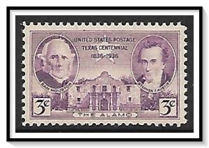 US #776 Texas Centennial MNH
