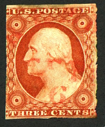 U.S. #10A USED RED CANCEL