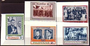 Philippines, 1968 Cinderella issue. Pres. John Kennedy, IMPERF issue. ^