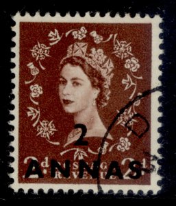 BRITISH POSTAL AGENCIES IN EA QEII SG59, 2a on 2d red-brown, FINE USED.