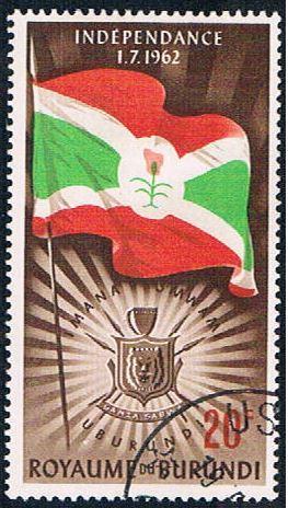 Burundi 32 Used Flag and Arms (BP15212)