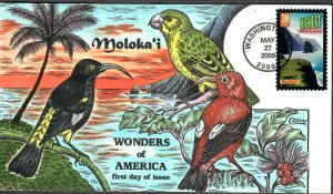 US Collins FDC Sc#4034 Highest Sea Cliffs Moloka'i