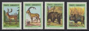 Turkey  #1735-1738  MNH  1967   game animals