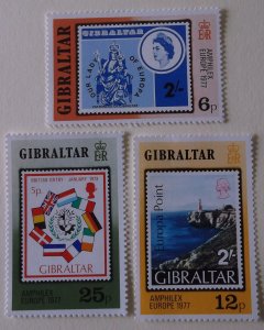 Gibraltar 356-8 MNH Cat $0.80 Full Set Stamp on Stamp Topical