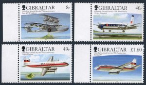 Gibraltar 1048-1051,MNH. Airmail service,75th Ann.2006.Airplanes.