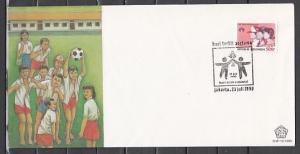 Indonesia, Scott cat. 1438. Children`s Day. Scout shown. First day cover. ^