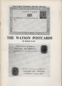 Philatelic Literature The Watson Postcards by Robson Lowe - booklet