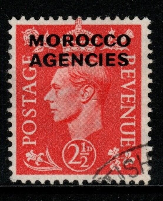 MOROCCO AGENCIES SG98 1951 2½d PALE SCARLET FINE USED