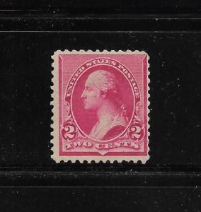 US Stamps: #220; 2c 1890 Small Banknote Definitive Issue; Mint Hinged