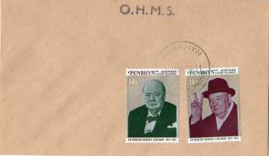 Penrhyn Islands  1974 Sc#70/71 Sir Winston Churchill Set (2) FDC