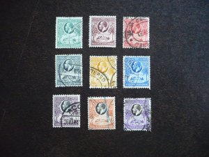 Stamps - Gold Coast - Scott# 98-106 - Used Part Set of 9 Stamps