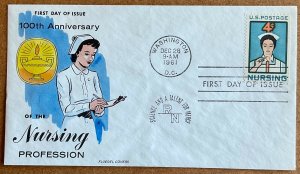 1190 Fluegel Cachet Nursing Profession FDC 1961