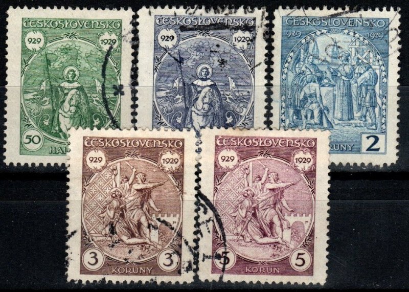 Czechoslovakia #159-63 F-VF Used CV $4.65 (X8356)