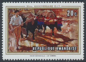 Rwanda  SC# 310  MNH   ILO /  Paintings     see details/scans 