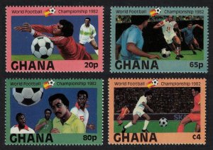 Ghana World Cup Football Championship 4v 1st issue 1982 MNH SG#1000-1003