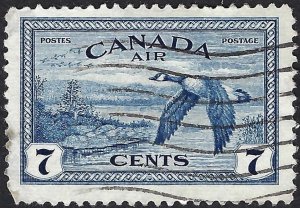 Canada #C9 7¢ Canada Goose (1946) Airmail. Fine centering. Used.